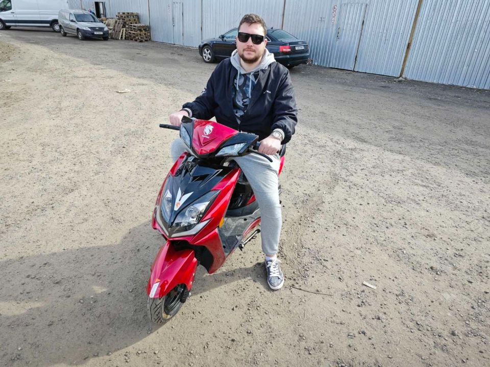 racermotors.by - Электроскутер Tsunami Boxer 1500w (красный)