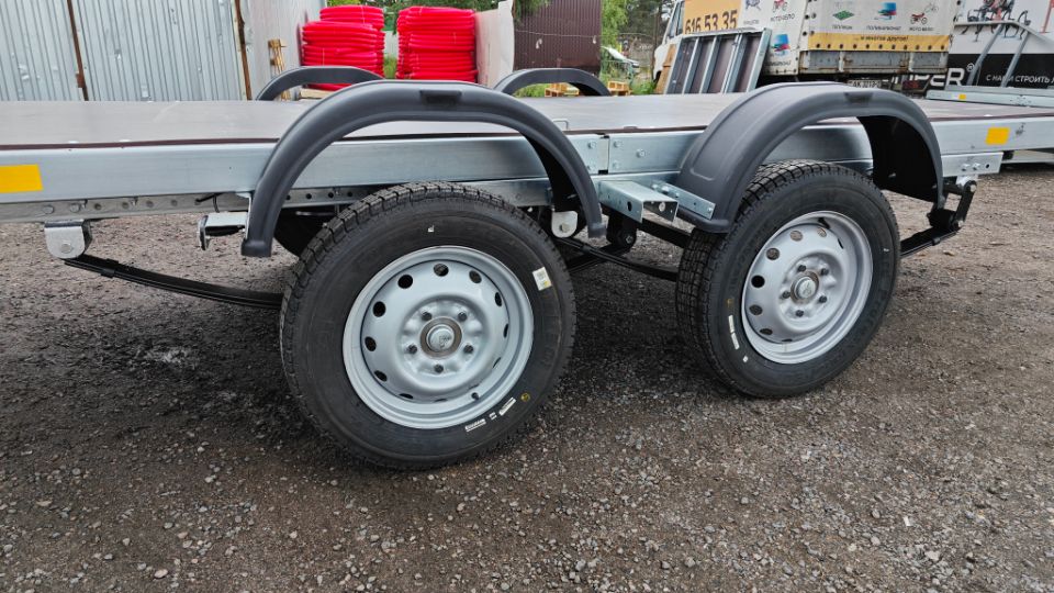 Автос.бел - ПЛАТФОРМА AVTOS А40Р2В, РЕССОРЫ ГАЗЕЛЬ 2-УХ ЛИСТОВЫЕ, КОЛЕСА R16, БЕЗ ТЕНТА, БЕЗ БОРТОВ