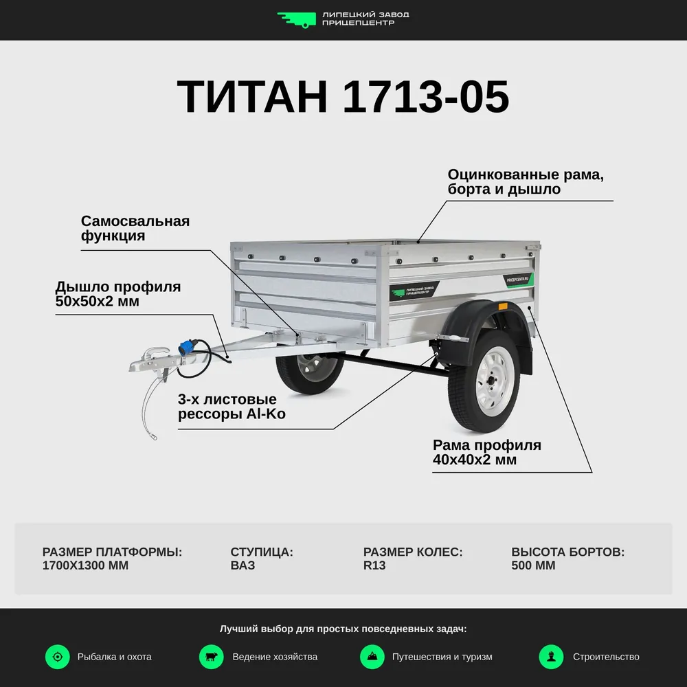 Автомобильные прицепы с доставкой по Беларуси