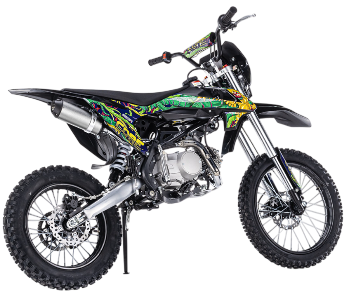 racermotors.by - Силовой потенциал YX, автоматизированный ход и параметры пуска Питбайк SSSR CORE SA Blue Green Monster