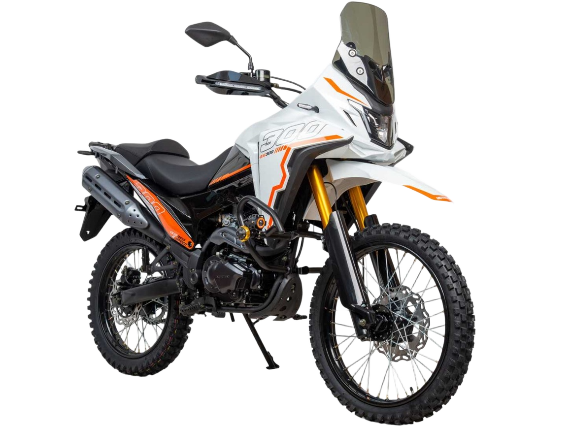 racermotors.by - Проходимость колес 21/18 и уникальная геометрия управления Motoland 300 ENDURO GARET 21/18