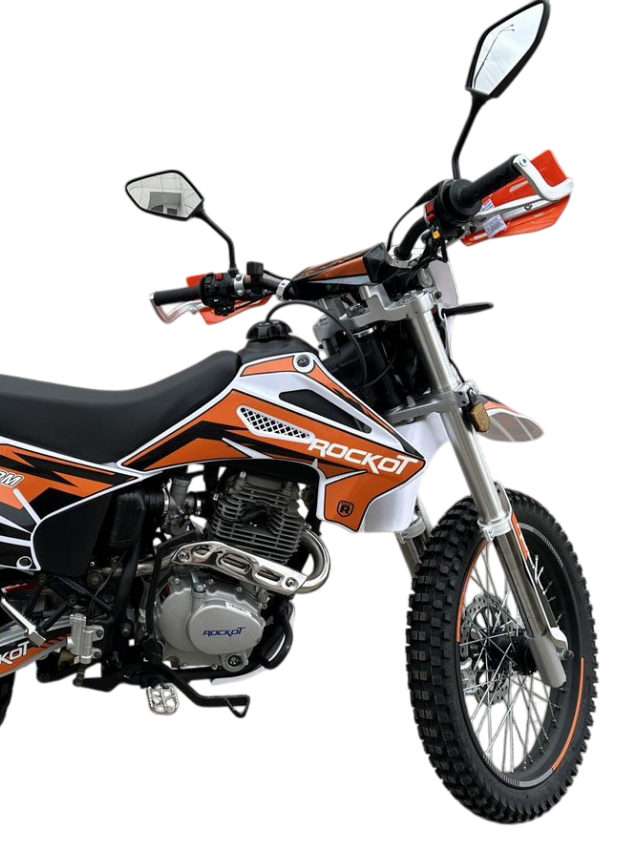 racermotors.by - Надежный двигатель ZS172FMM-3A CB250-F, усиленный руль, армированная защита рук, ЭПТС для езды по дорогам общего пользования ROCKOT RS250 Firestorm
