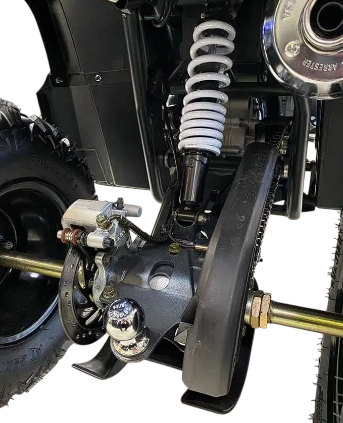 racermotors.by - надежная работа двигателя с балансирным валом, наличие заднего хода и моноамортизатор Квадроцикл ATV JAEGER 2