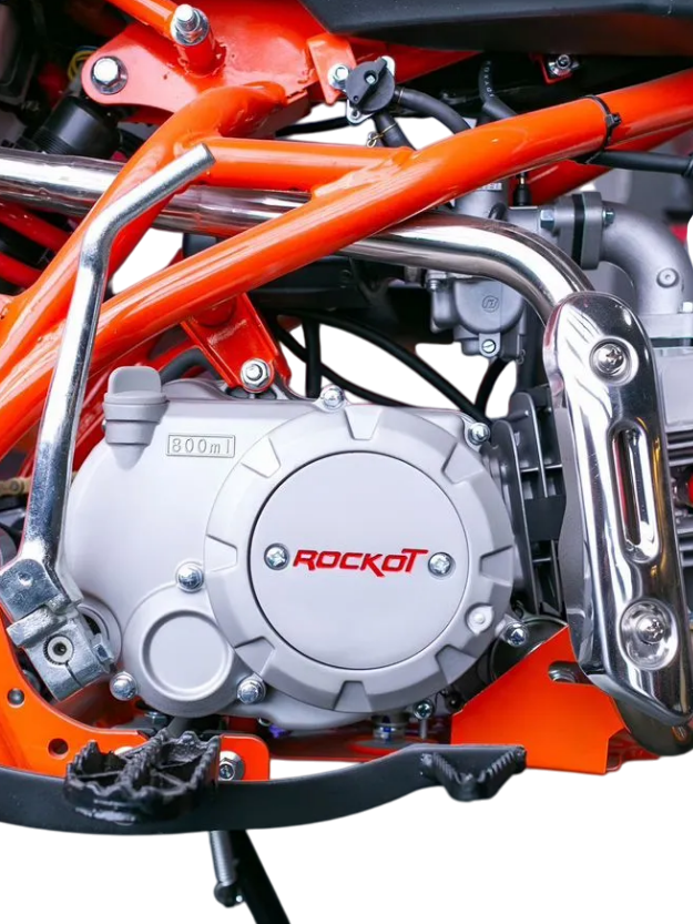 racermotors.by - Прочный пластик, современный спортивный вид и двигатель с полуавтоматической трансмиссией ROCKOT RENTAL 125 Axis 2.0