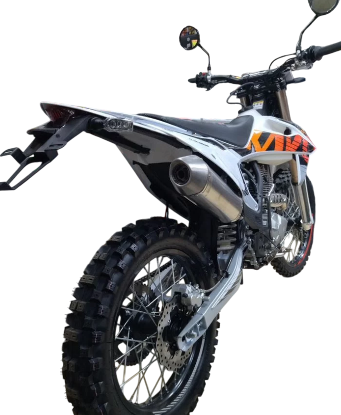 racermotors.by - Удобство и безопасность в движении - прочные и маневренные колёса с надёжной подвеской и тормозной системой Мотоцикл KAYO T3 300 Enduro с ЭПТС