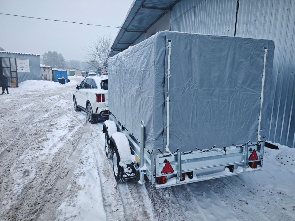 Автос.бел - Автомобильный прицеп Avtos A30P2B с прямым тентом 1200мм