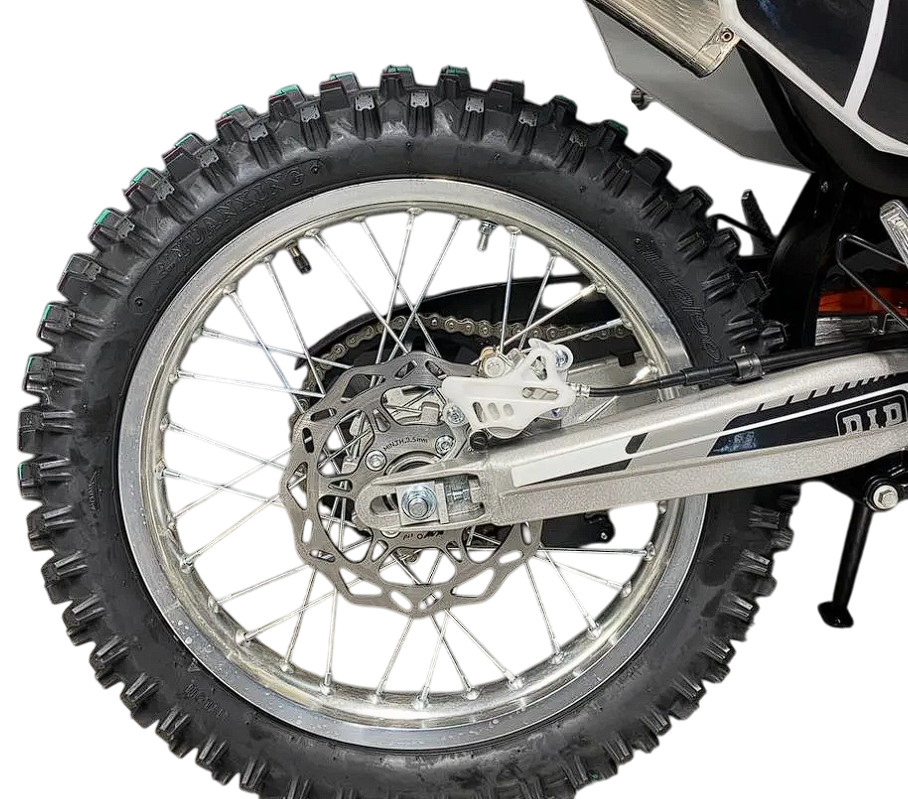 racermotors.by - усиленная рама из хром-молибденового сплава и колеса с прочными ободами из алюминиевого сплава с буксаторами мотоцикл кроссовый KAYO T2 300 ENDURO PR с ЭПТС