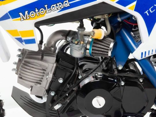 racermotors.by - Проходимость, тормоза и эргономика, Питбайк Motoland TCX125 E 14/12 без фары