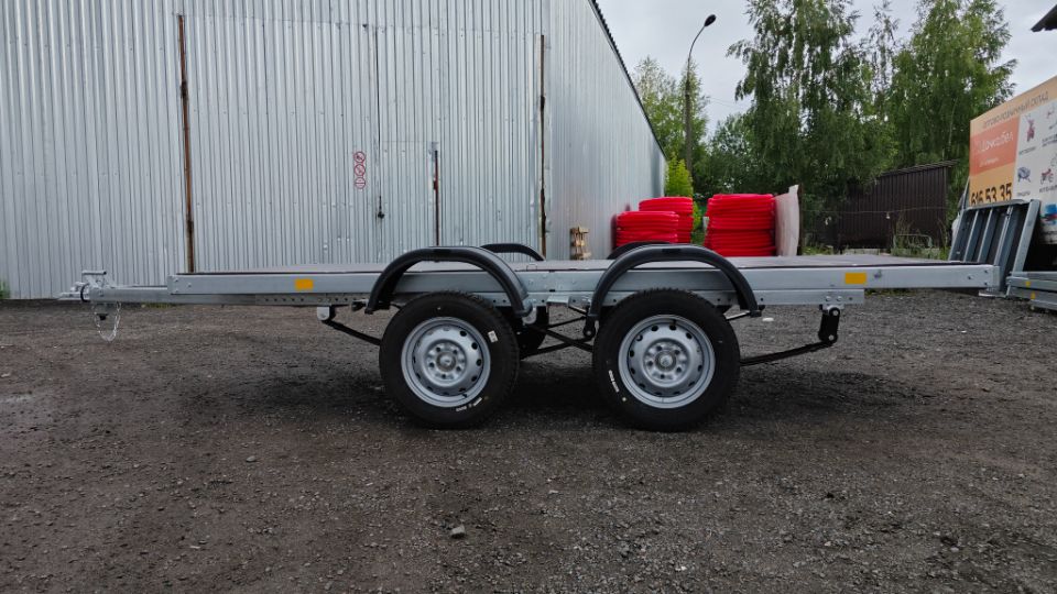 Автос.бел - ПЛАТФОРМА AVTOS А40Р2В, РЕССОРЫ ГАЗЕЛЬ 2-УХ ЛИСТОВЫЕ, КОЛЕСА R16, БЕЗ ТЕНТА, БЕЗ БОРТОВ