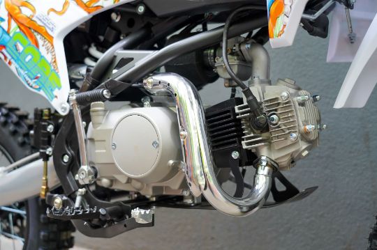 racermotors.by - Выносливый двигатель YX, полуавтомат и параметры пуска Питбайк SSSR CORE SA Blue White Monster