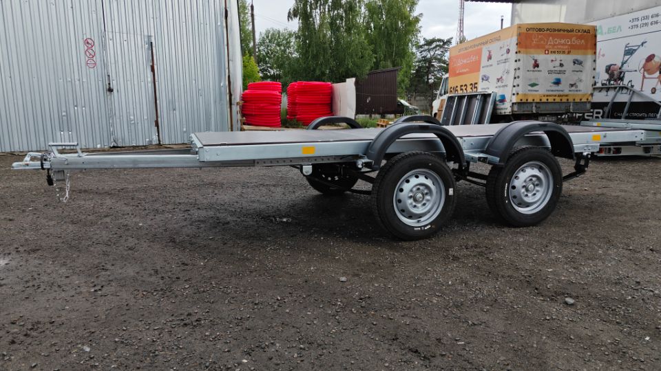 Автос.бел - ПЛАТФОРМА AVTOS А40Р2В, РЕССОРЫ ГАЗЕЛЬ 2-УХ ЛИСТОВЫЕ, КОЛЕСА R16, БЕЗ ТЕНТА, БЕЗ БОРТОВ