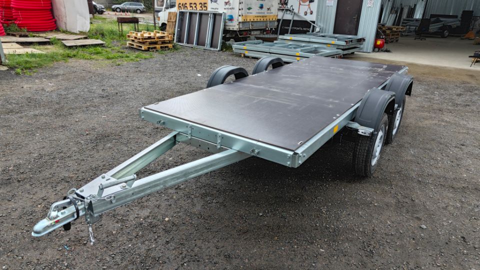 Автос.бел - ПЛАТФОРМА AVTOS А40Р2В, РЕССОРЫ ГАЗЕЛЬ 2-УХ ЛИСТОВЫЕ, КОЛЕСА R16, БЕЗ ТЕНТА, БЕЗ БОРТОВ