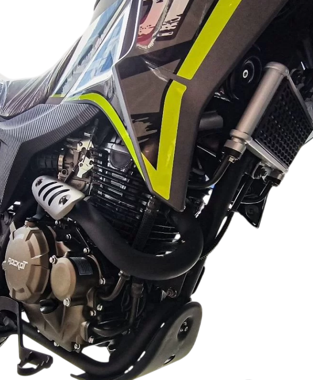 racermotors.by - Стабильная работа даже в сложных условиях с двигателем Loncin 4T 171YMM (FE250), 4 клапана и балансвал ROCKOT DAKAR 2.0
