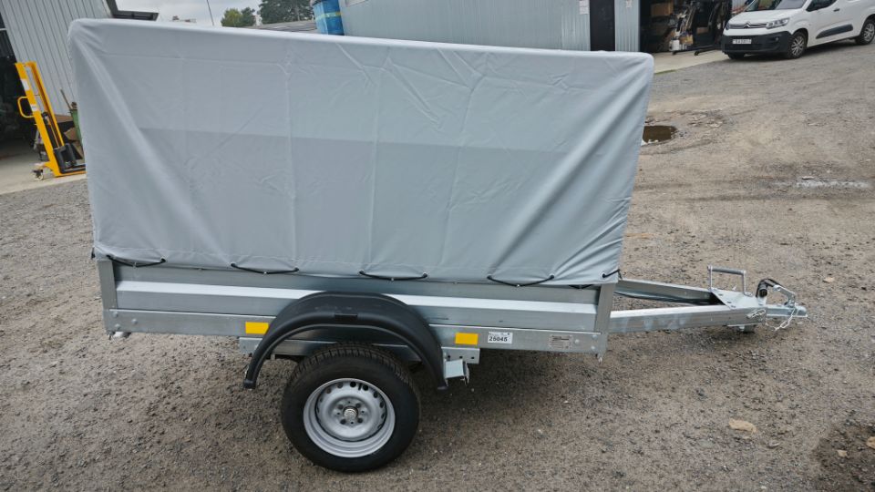 Автос.бел - АВТОМОБИЛЬНЫЙ ПРИЦЕП А25М1В, РЕССОРЫ AL-KO 4-ЕХ ЛИСТОВЫЕ, КОЛЕСА R13, ТЕНТ 800ММ