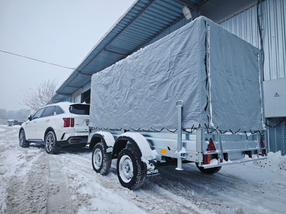 Автос.бел - Автомобильный прицеп Avtos A30P2B с прямым тентом 1200мм