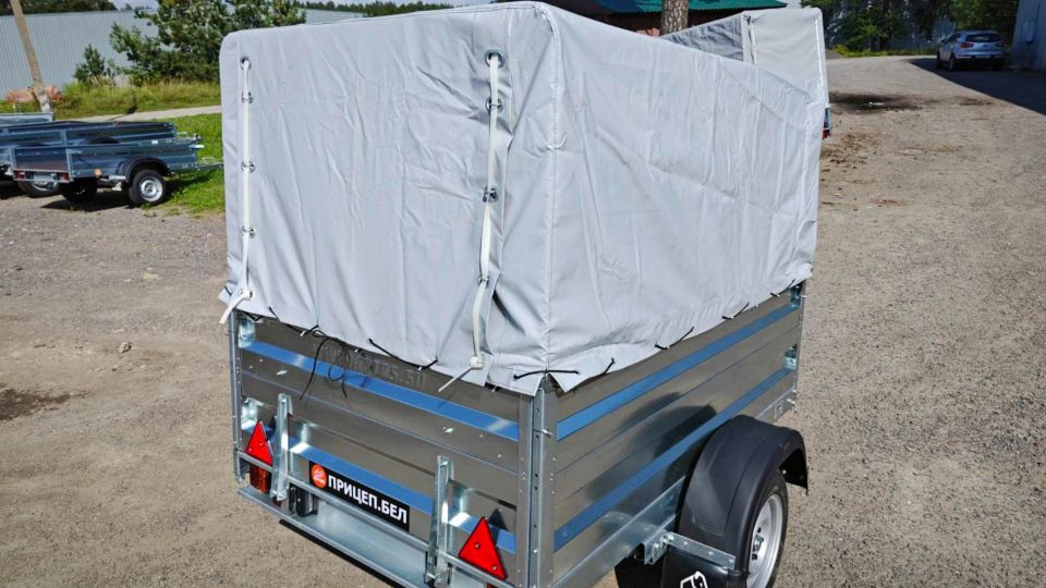 Автос.бел - АВТОМОБИЛЬНЫЙ ПРИЦЕП А20М1В, РЕССОРЫ AL-KO 4-ЕХ ЛИСТОВЫЕ, КОЛЕСА R13, ТЕНТ 800ММ