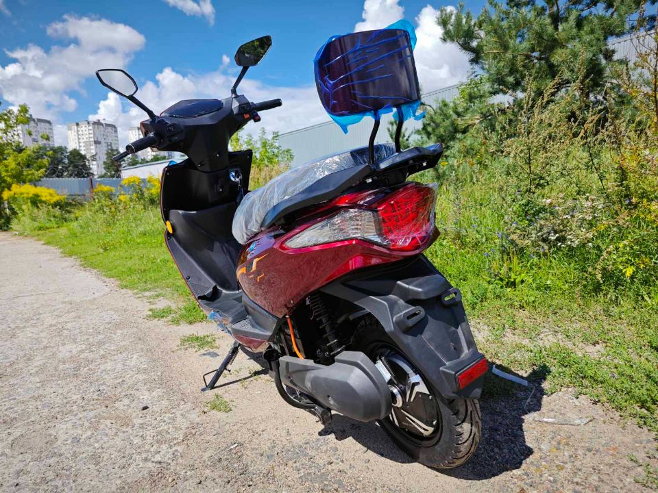 racermotors.by - Электроскутер Tsunami Boxer 1500w (бордовый)