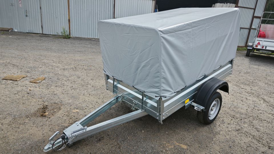 Автос.бел - АВТОМОБИЛЬНЫЙ ПРИЦЕП А25М1В, РЕССОРЫ AL-KO 4-ЕХ ЛИСТОВЫЕ, КОЛЕСА R13, ТЕНТ 800ММ