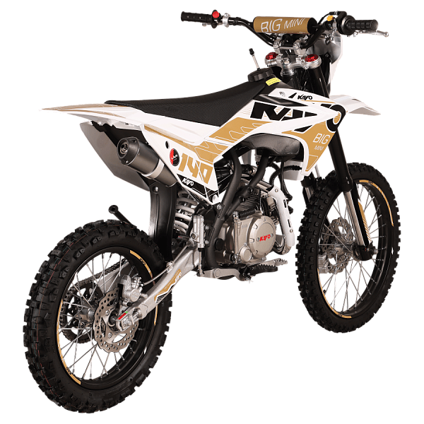 racermotors.by - Длинноходная подвеска, дисковая гидравлика и новый дизайн 2026 Питбайк KAYO BIG-MINI K140EM 19/16