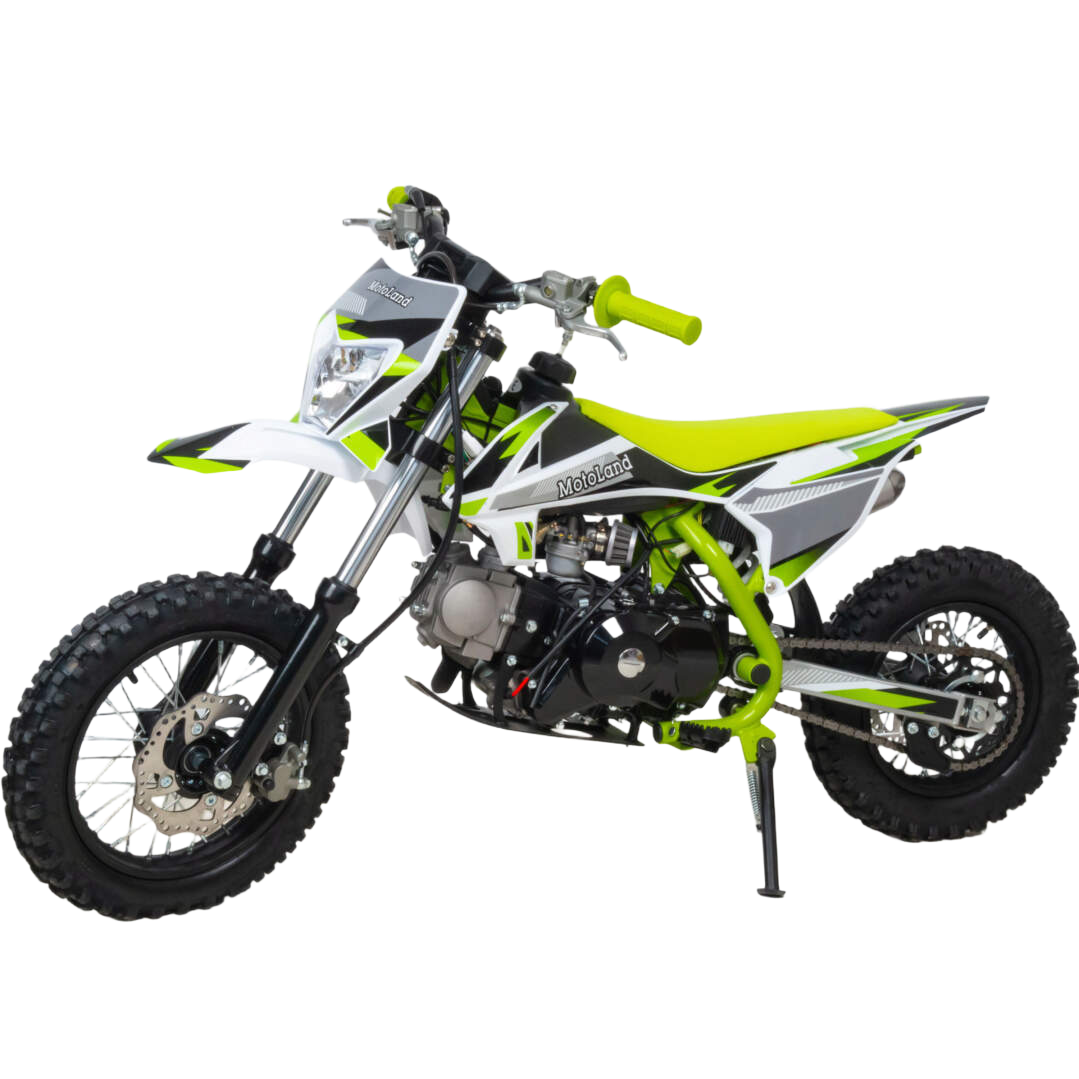 racermotors.by - Энергоемкая подвеска, дисковая гидравлика и яркий LED-свет, Питбайк Motoland 110 SX 110 E 12/10