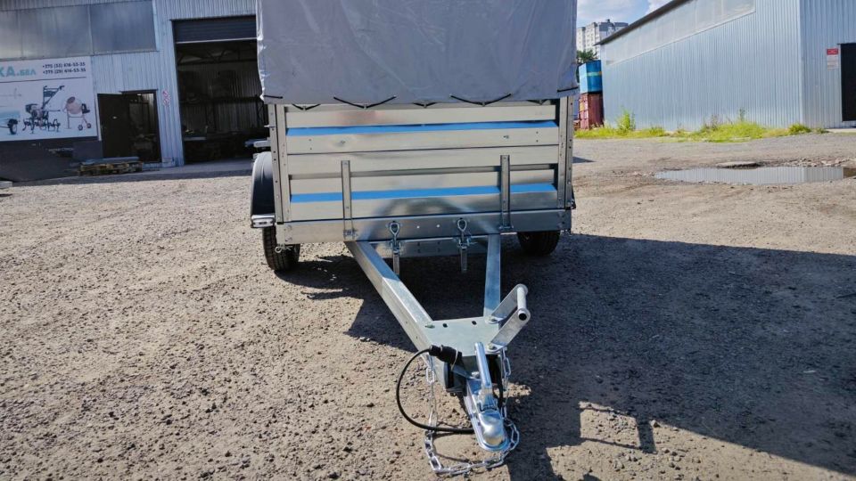 Автос.бел - АВТОМОБИЛЬНЫЙ ПРИЦЕП А20М1В, РЕССОРЫ AL-KO 4-ЕХ ЛИСТОВЫЕ, КОЛЕСА R13, ТЕНТ 800ММ