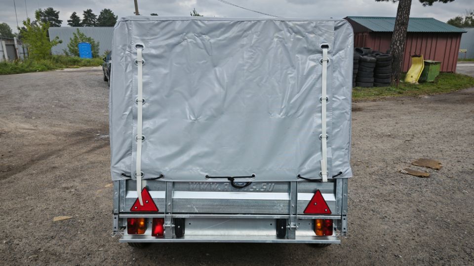 Автос.бел - АВТОМОБИЛЬНЫЙ ПРИЦЕП А25М1В, РЕССОРЫ AL-KO 4-ЕХ ЛИСТОВЫЕ, КОЛЕСА R13, ТЕНТ 800ММ