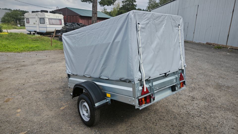 Автос.бел - АВТОМОБИЛЬНЫЙ ПРИЦЕП А25М1В, РЕССОРЫ AL-KO 4-ЕХ ЛИСТОВЫЕ, КОЛЕСА R13, ТЕНТ 800ММ