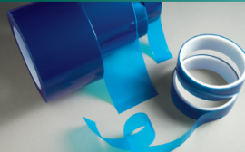 Термостойкий скотч 204 ВРТ 5-200мм синий, повышенной эластичности