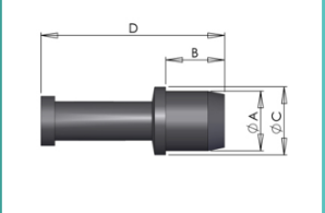 Термостойкая силиконовая заглушка с пробкой HTM для порошковой покраски