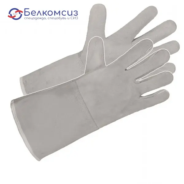 Краги спилковые пятипалые Reflex-RS от минимальных рисков, фото 1