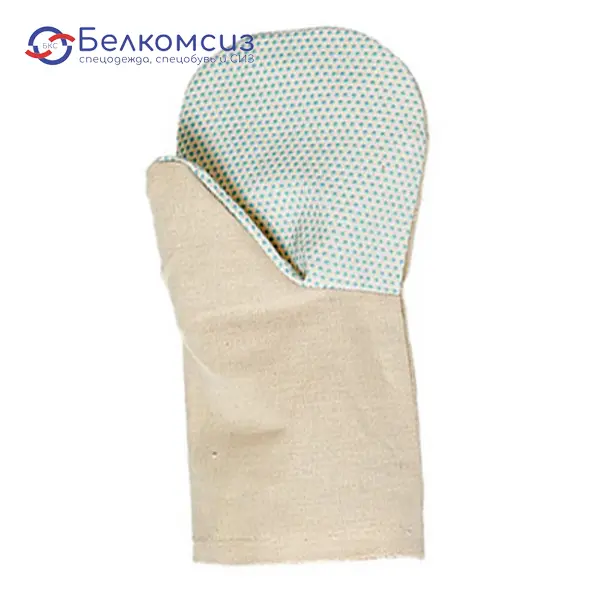 Рукавицы х/б двунитка с двойным ПВХ наладонником, фото 1