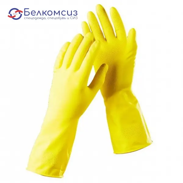 Перчатки латексные хозяйственные, фото 1