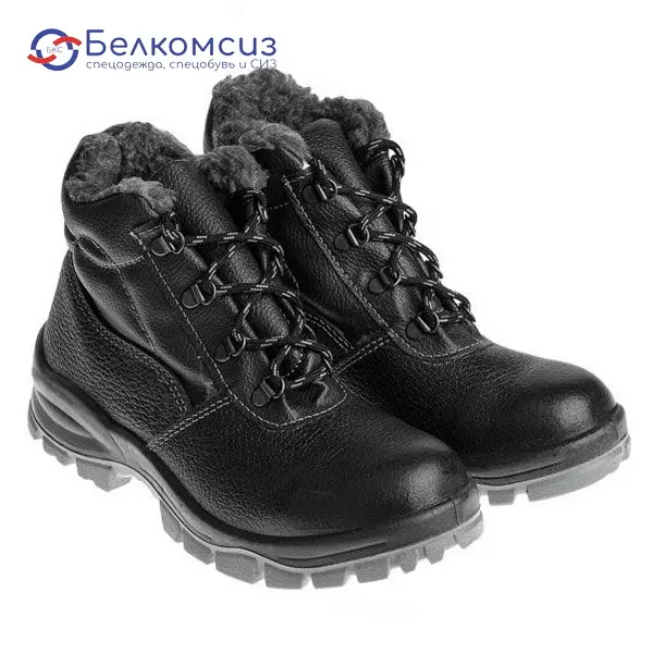 Ботинки рабочие утеплённые искусственным мехом с ТП, ПУ/ТПУ, мод. 211-1