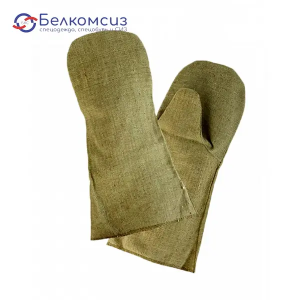 Краги для сварщика брезентовые с двойным налодонником Люкс, фото 1