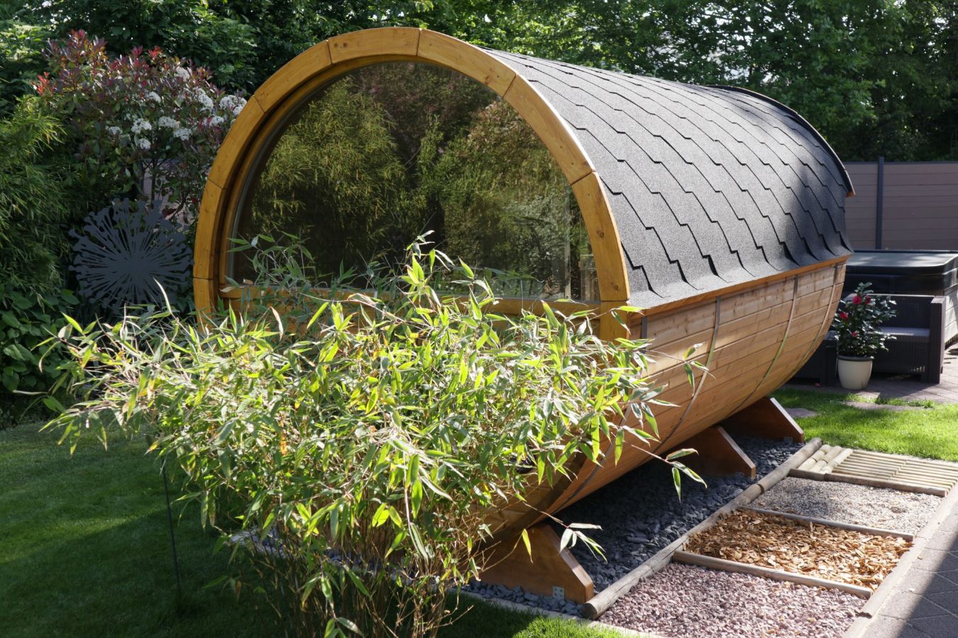 баня бочка для дачи