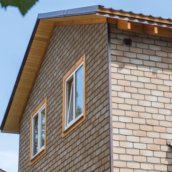 ХАУБЕРК - дом - травертин-