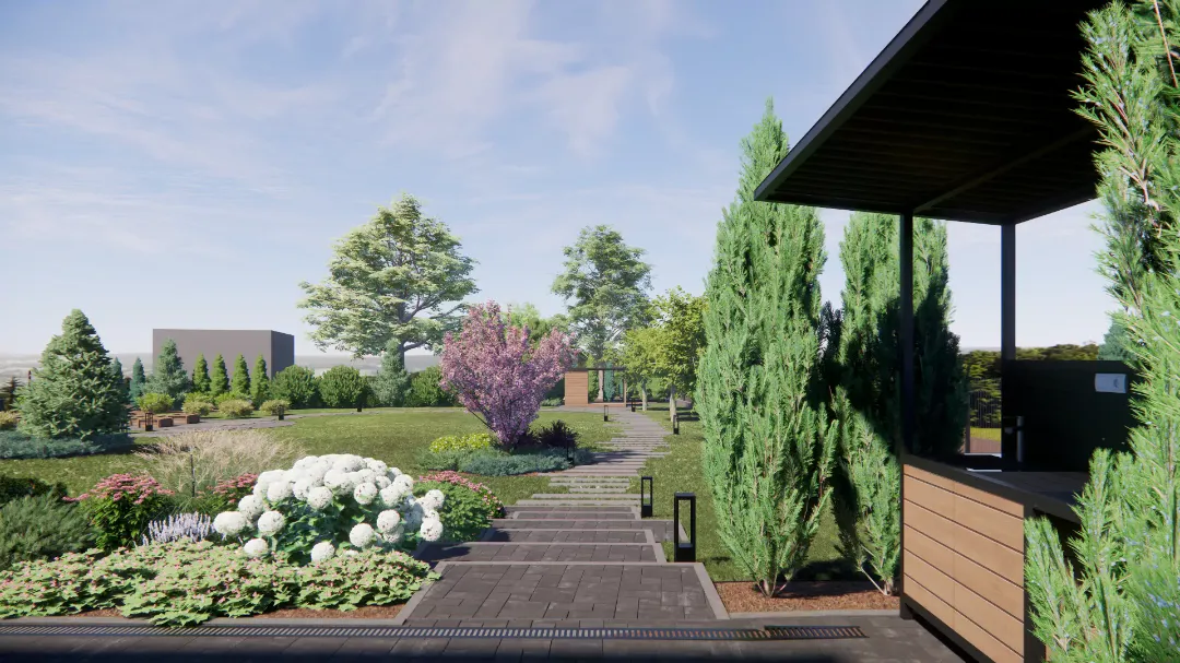 Вид на участок