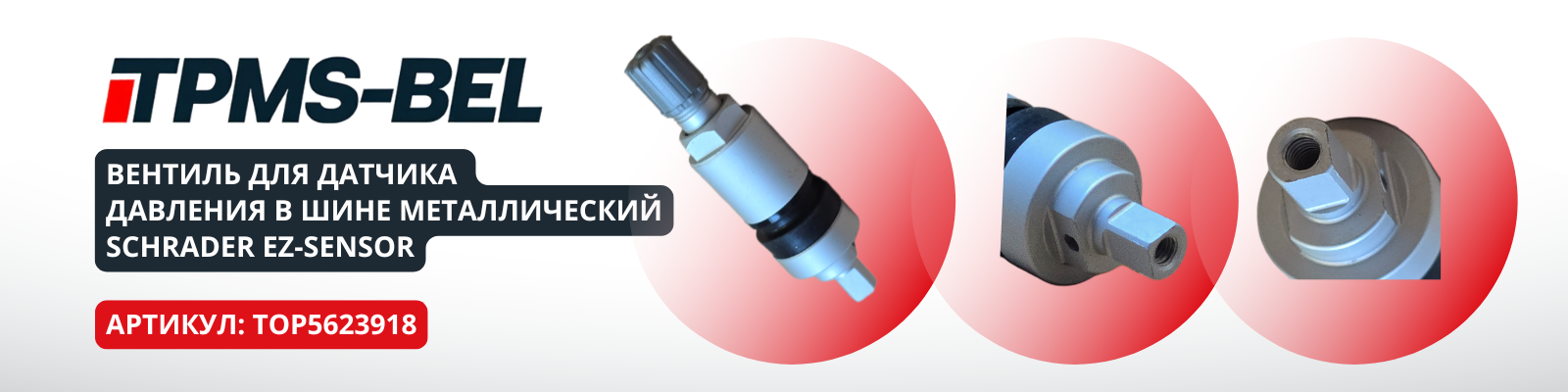 Вентиль для датчика давления в шине Schrader EZ-Sensor металлический