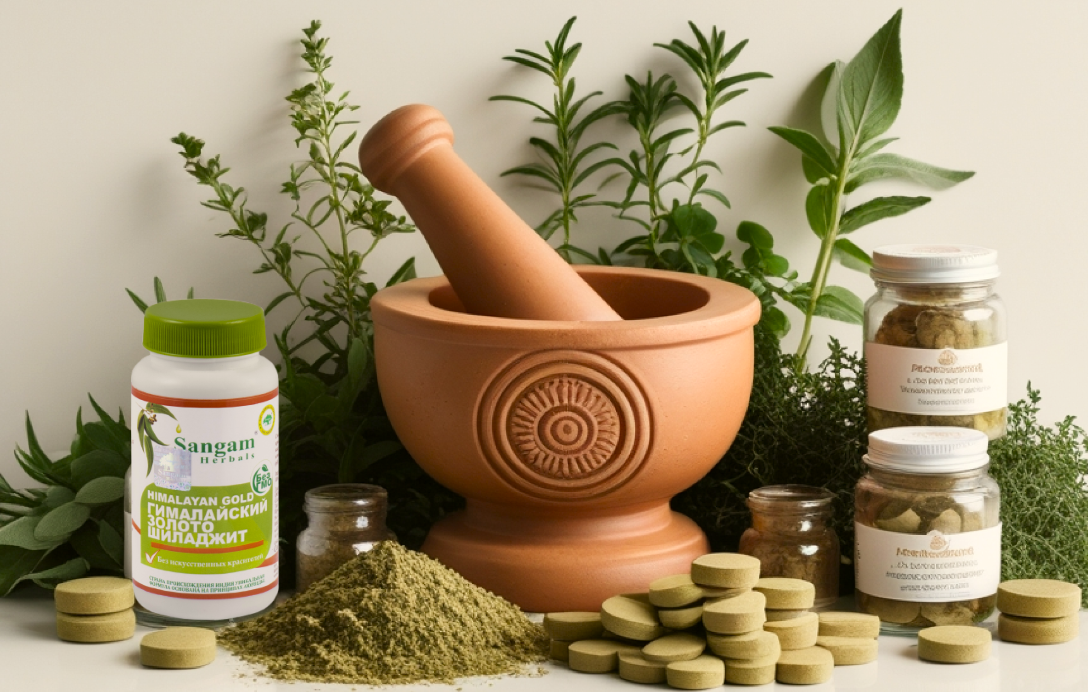 Sangam Herbals растительные смеси в таблетках, индийские препараты