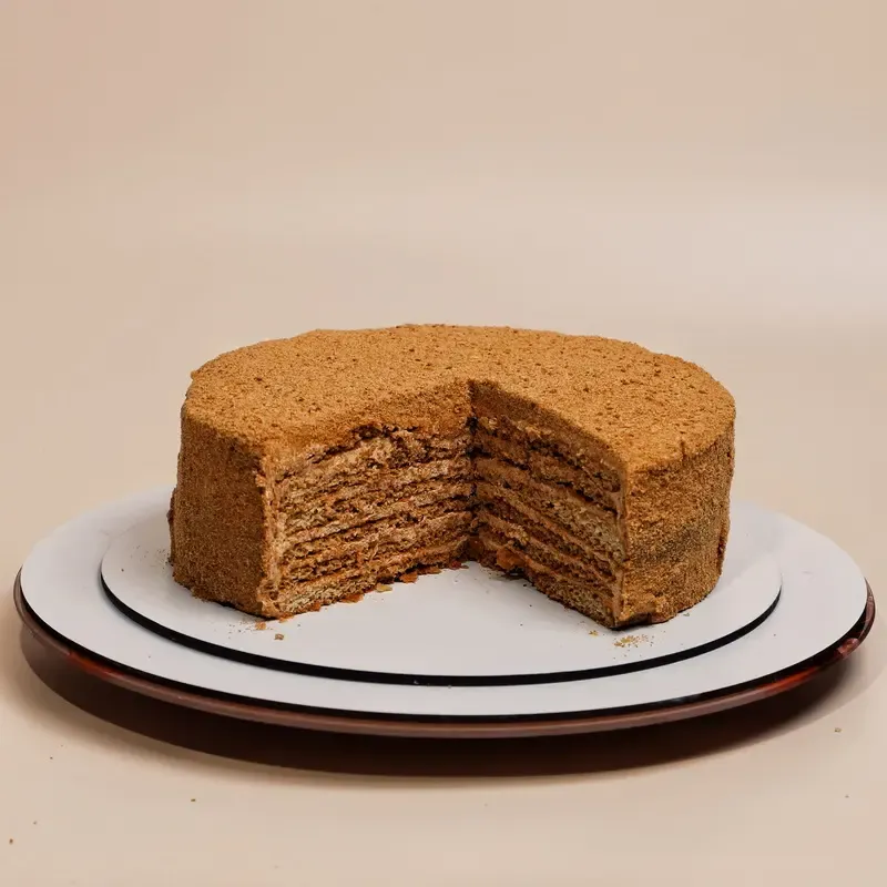 Торт "Медуница" в разрезе