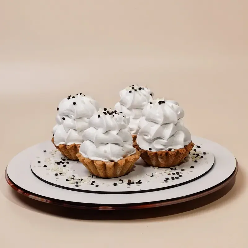 Пирожное "Корзинка снежинка"