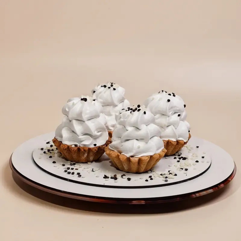 Пирожное "Корзинка снежинка"