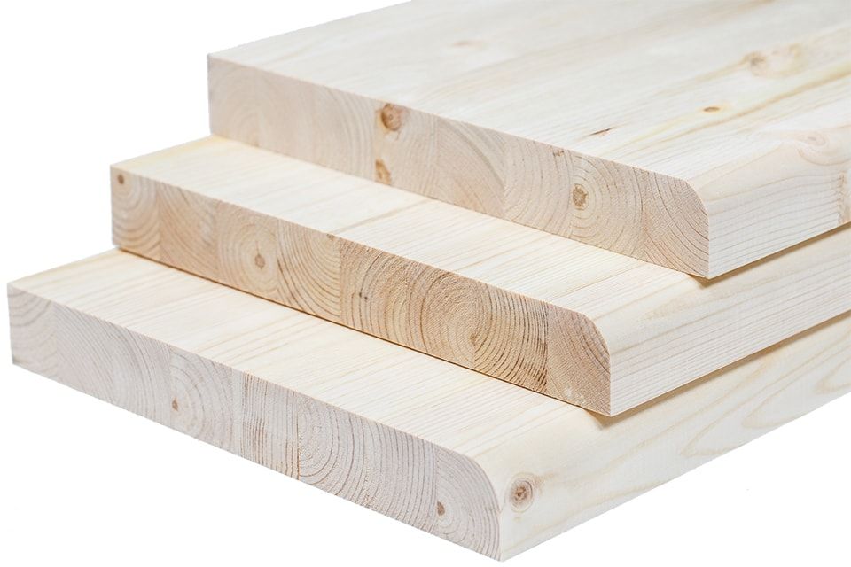 Ступени для лестницы из срощенной сосны