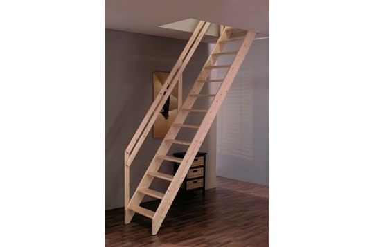 Чердачная деревянная лестница без люка MINKA М-012у