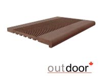 Ступень ДПК для крыльца Outdoor коричневая