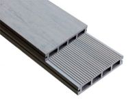 Террасная доска ДПК для ступеней серого цвета Outdoor