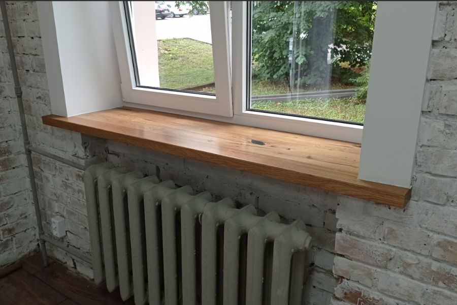 Деревянный подоконник из массива