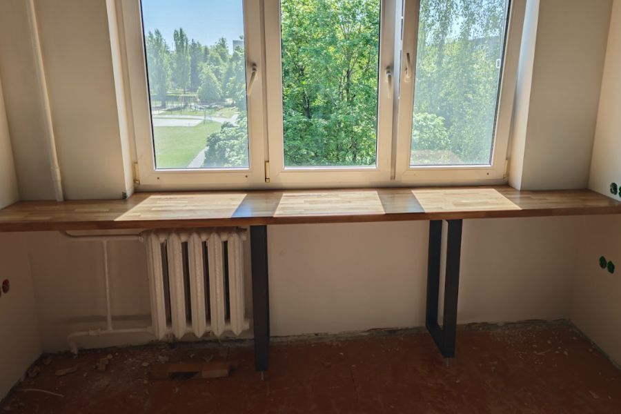 Подоконник из дерева на заказ