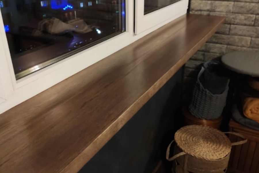 Готовые деревянные подоконники