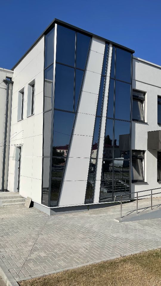 Фасад здания Белкондитер в Гродно — реализованный архитектурный проект